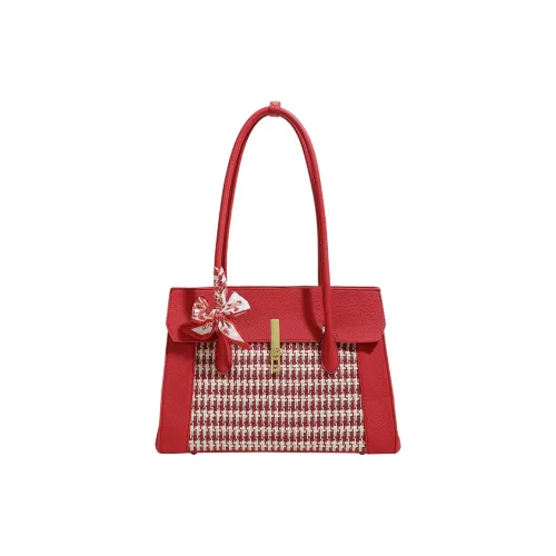 H YXIANG Микрофибра Смесь Ткань Сумка через плечо Женская Красная