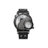 Белый циферблат, сетка, черный ремешок