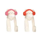 Котенок с наушниками Набор из трех предметов [Розовый + Красный]