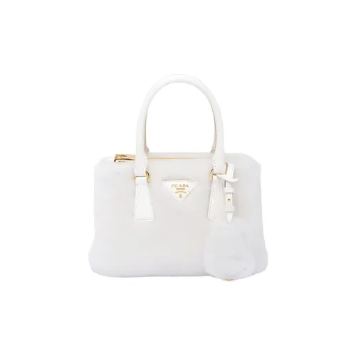 PRADA Galleria Killer Bag Овчина Тоут Сумка Сумка для покупок Портативная Сумка через плечо Мини Женская Белая