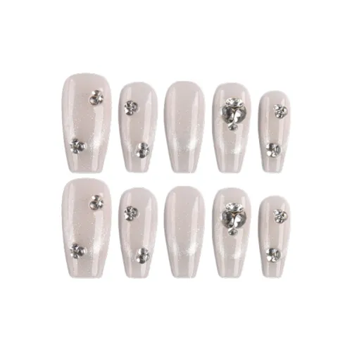 Song Biography Телесный Мода Премиум Белый Сверкающий Горный хрусталь 25 мм Средний LADDER