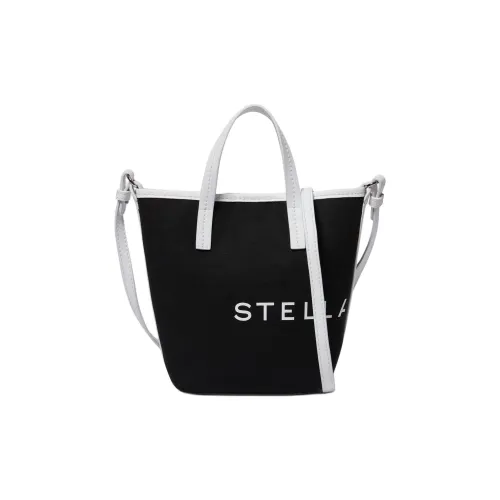 Stella McCartney Abaca Тоут Сумка Сумка для покупок Сумка на плечо Сумка Женская Черная и Белая