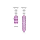 Серебряный & Белый, Ромб & Фиолетовый, Ремень