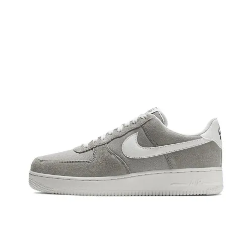Nike Air Force 1 Slip Resistant Abrasion Resistant Низкие Скейтбординг Кроссовки Унисекс Белый Серый