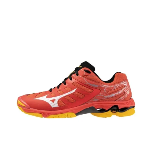 Mizuno Wave Voltage Slip-resistant Abrasion-resistant Low-top Training Shoes Men's Red Мицубо Wave Voltage Противоскользящие Устойчивые к истиранию Низкие Кроссовки для тренировок Мужские Красные