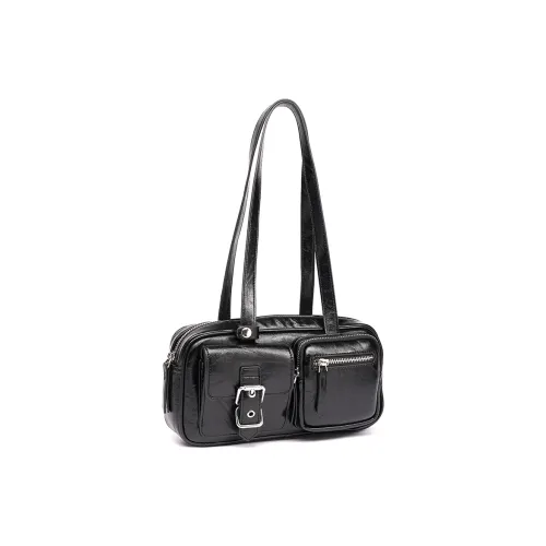 GELANDAI Сумка через плечо из коровьей кожи Женская Черная Коричневая