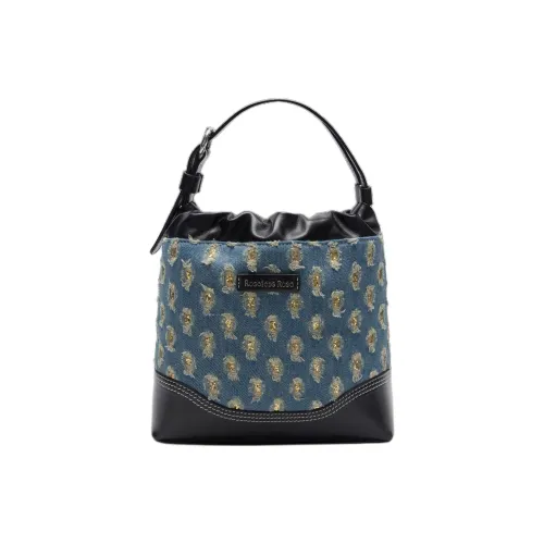 ROSELESSROSE Сумка из крупнозернистой текстуры кожа коровы ведрообразная сумка сумка через плечо сумка среднего размера женская многоцветная