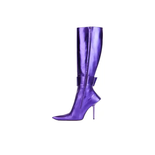 Balenciaga Esse Колено Высокие сапоги 11 см Женские Фиолетовые