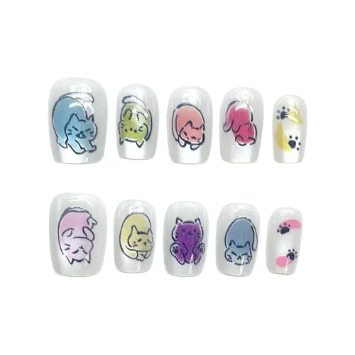 Song Biography Милый Радужный Кошка Модный Осветляющий 15 мм Короткий LADDER