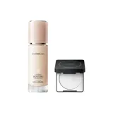 Розовый Основа #N01 Натуральный Унисекс + Черный Магнитный Пудра Компактный # Прозрачный