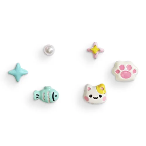 WANLIACC Комплект сережек-гвоздиков из сплава женский