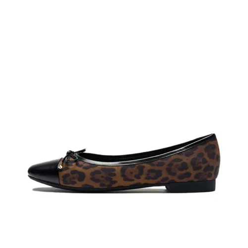 LE SAUNDA Женские повседневные туфли Лес Leopard Кофе LEF Женские