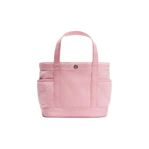 lululemon Хлопок Тоут Сумка, Сумка для покупок, Сумка Мини Женская Розовая