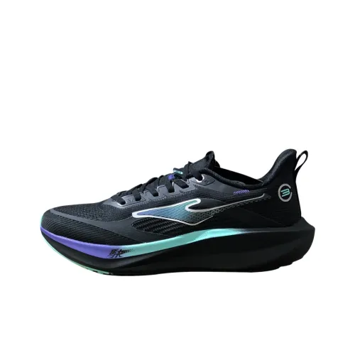 Erke Slip-resistant Abrasion-resistant Breathable Low-Top Training Running Shoes Men's Black Purple