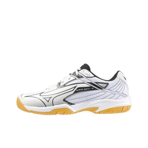 Mizuno Шорты Устойчивые к истиранию Низкий Топ Бадминтон Обувь Унисекс Белый Черный