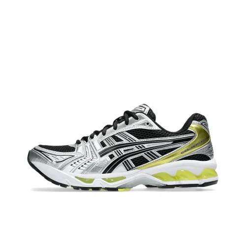 ASICS Gel Kayano 14 Устойчивый к истиранию Низкий Топ Повседневная Беговая Обувь Унисекс Серебристый Черный Зеленый