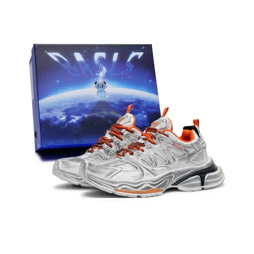 BASLS Черный воин Потертина Амортизация Устойчивость к истиранию Дышащий Низкий верх Кроссовки с толстой подошвой Унисекс