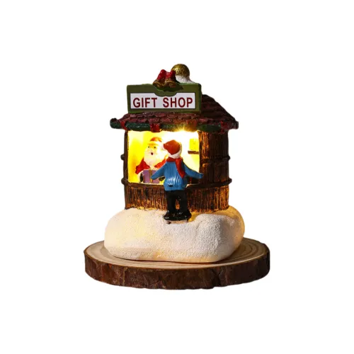 Куклы и медведи танец Рождество Светящийся Пожилый Снеговик Дымовая труба Ночной свет Игрушки