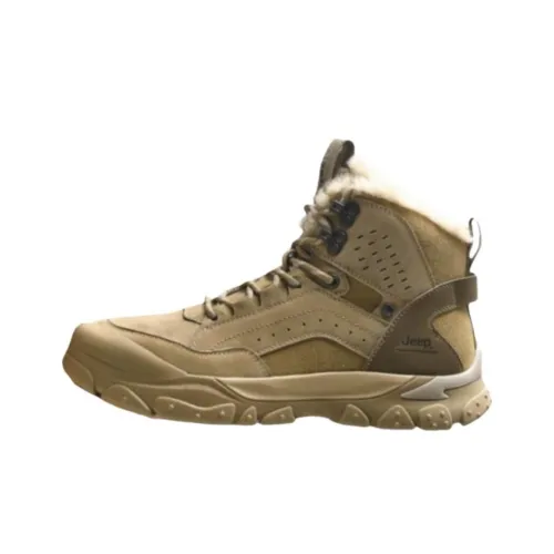JEEP Износостойкая и Легкая Высокая Альпинистская Обувь Мужская Коричневая