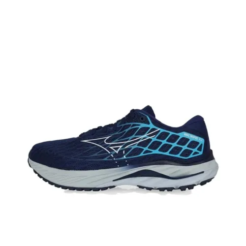 Mizuno Wave Inspire 20 Противоскользящий Устойчивый к истиранию Низкий Топ Повседневные Беговые кроссовки Мужские Синие