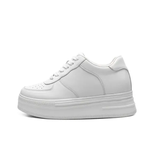 He Jinchang Низкие Кроссовки для скейтбординга Женские Белые