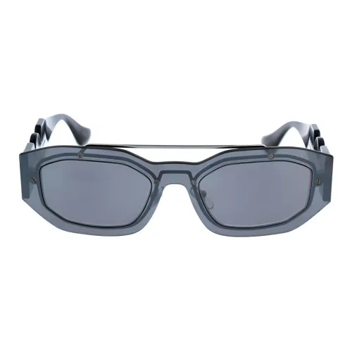 VERSACE Металл Aviator Солнцезащитные очки Унисекс Серый
