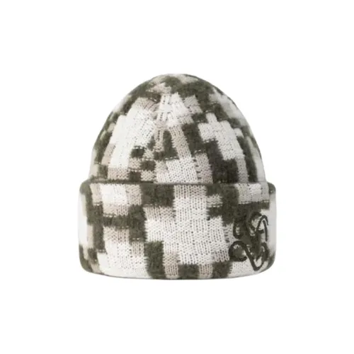 LOUIS VUITTON Овечья шерсть Полиамид Шапки-бини Унисекс Зеленый