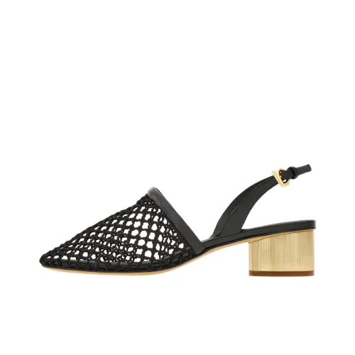 FERRAGAMO Грубый каблук Высокие каблуки 4CM Женские Черный