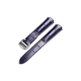 Серебристая пряжка, фиолетовая кожа