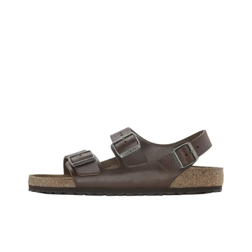Birkenstock Milano BS Beach Sandals Мужские Тёмно-Коричневые Narrow Foot