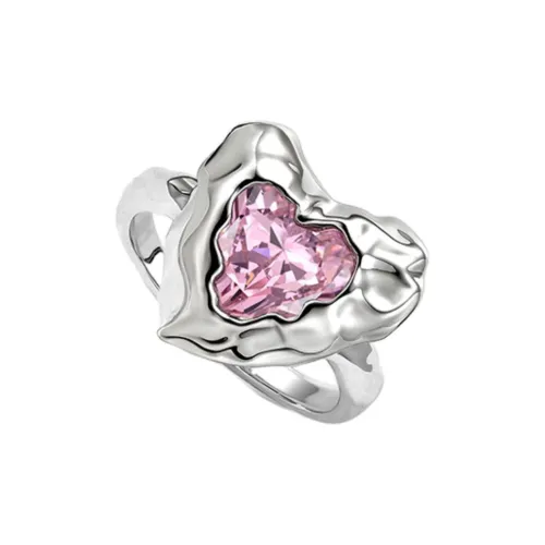 BOONEE ALUS Кольца из меди с покрытием из белого золота женские