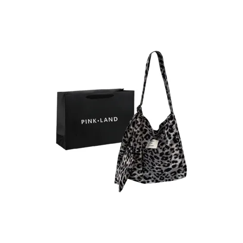 PINK·LAND Холщовая сумка сумка через плечо обычная женская серая