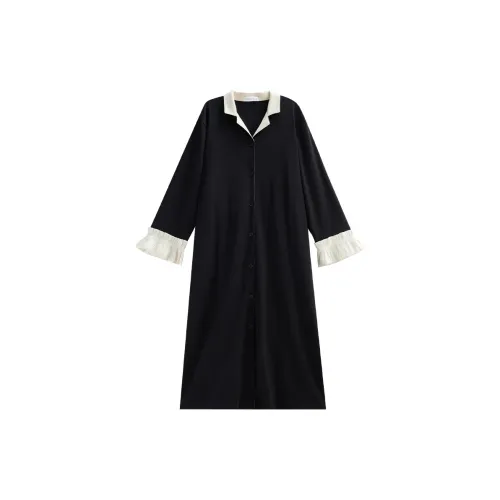 Same Language Ночная сорочка Женские Alocasia Черный