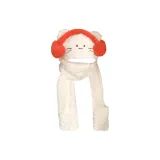 Котенок с наушниками, набор из трех предметов [красный]