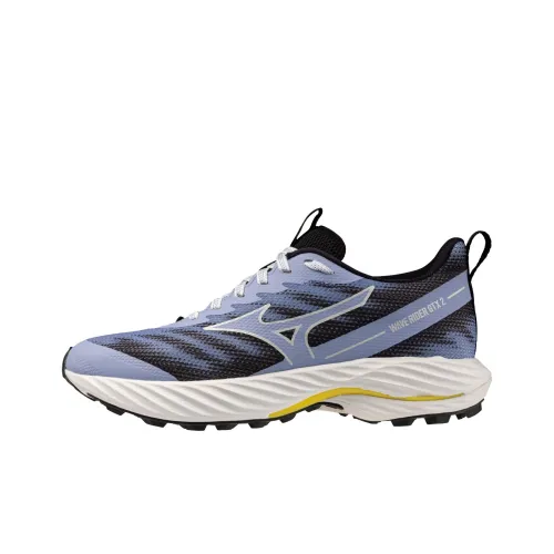 Mizuno Wave Rider 28 противоскользящие устойчивые к истиранию дышащие низкий топ беговые кроссовки женские фиолетово-черные