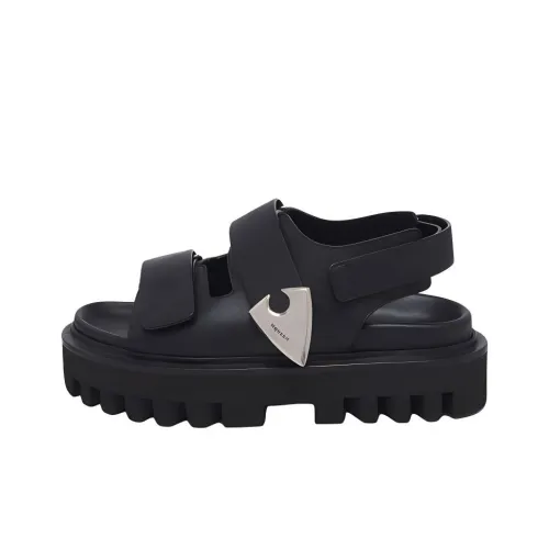 Alexander McQueen Parachute One Strap Sandals 5cm Women's Black
