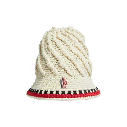 Moncler Шерсть Смесь Ткань Нейлон Полиамид Шапки-бини Женские Белые