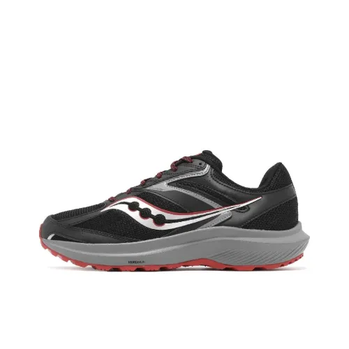 Saucony Slip-resistant Breathable Abrasion-resistant Low-top Trail Running Shoes Men's Black Сaucony Противоскользящие Дышащие Устойчивые к Износу Низкие Кроссовки для Беговых Пути Мужские Черные