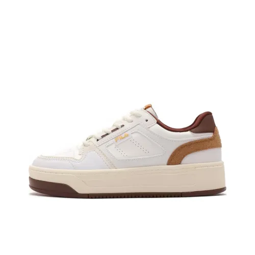 FILA Court Ball Low Топ Скейтборд Кроссовки Унисекс Белый Коричневый