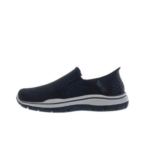 Skechers Expected Износостойкий и Легкий Низкий Топ Casual Мужской Черный