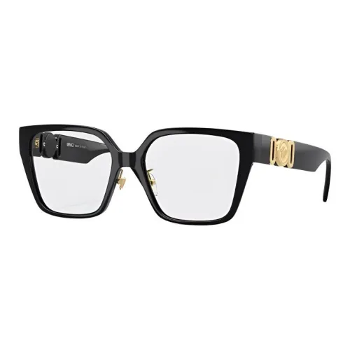 VERSACE Воздействие под давлением Квадратные оправы для очков Унисекс Черный
