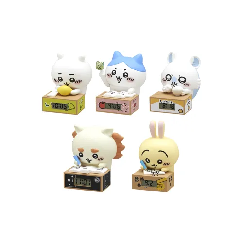 KITAN CLUB x Chiikawa Let's Work Together Коллекция Часы Круглые 2 Сюрприз Коробка Один Mystery Коробка Целая Коробка 5 Упаковок