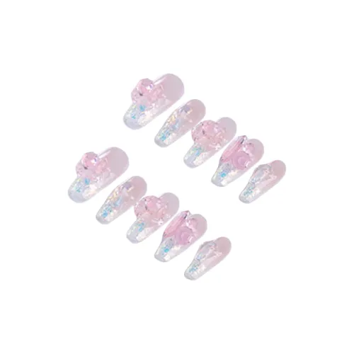 Song Biography Ледяная прозрачность Розовое сердечко Кристальный Кошачий глаз 25 мм Средний LADDER