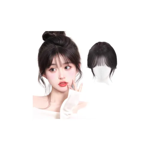 WANWANFENG Французский Straight Bangs Парики Естественный Мокко