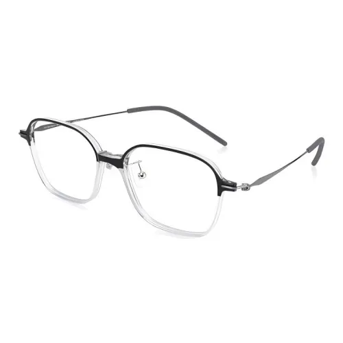 JINS Taxol Прямоугольные Оправы для Очков Унисекс Черные
