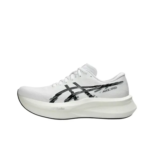 ASICS MAGIC SPEED 4 Беговые кроссовки Низкий Топ Белый Черный Мужской