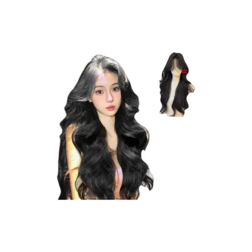 UMIFFA ATMOSPHERE Большая волна Длинные кудрявые парики Темный чай