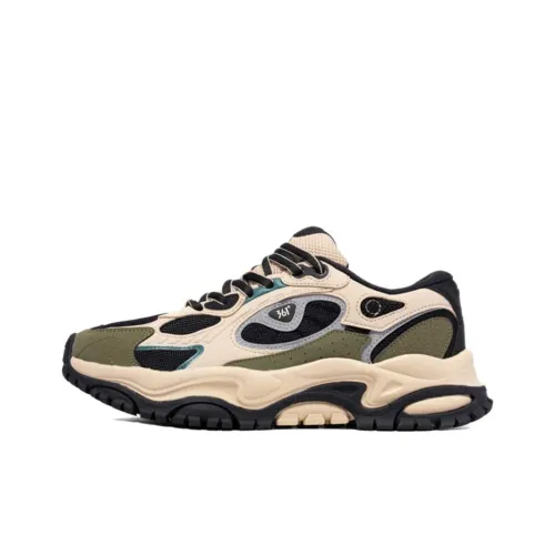 361° Амортизация противоскользящее покрытие низкий топ повседневный мужской бежевый зеленый