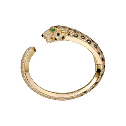 Cartier Браслет Panthère De Cartier Желтое Золото, Изумруды, Оникс, Бриллианты