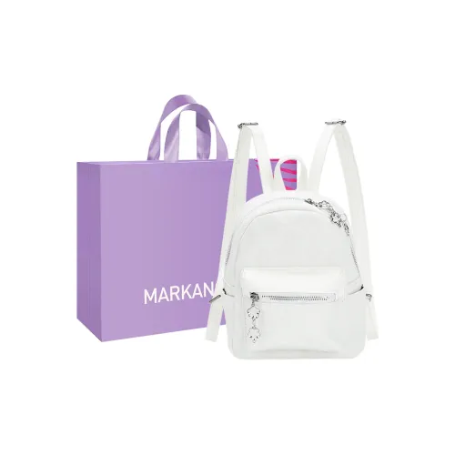 MARKANGARO Ткань Рюкзак Маленький Унисекс Белый Черный